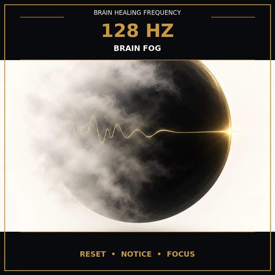 128 Hz frequency benefits for brain fog