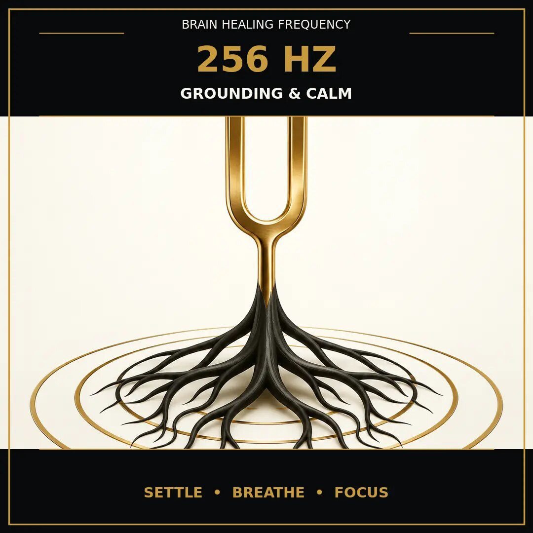 256 Hz frequency benefits for brain healing and grounding