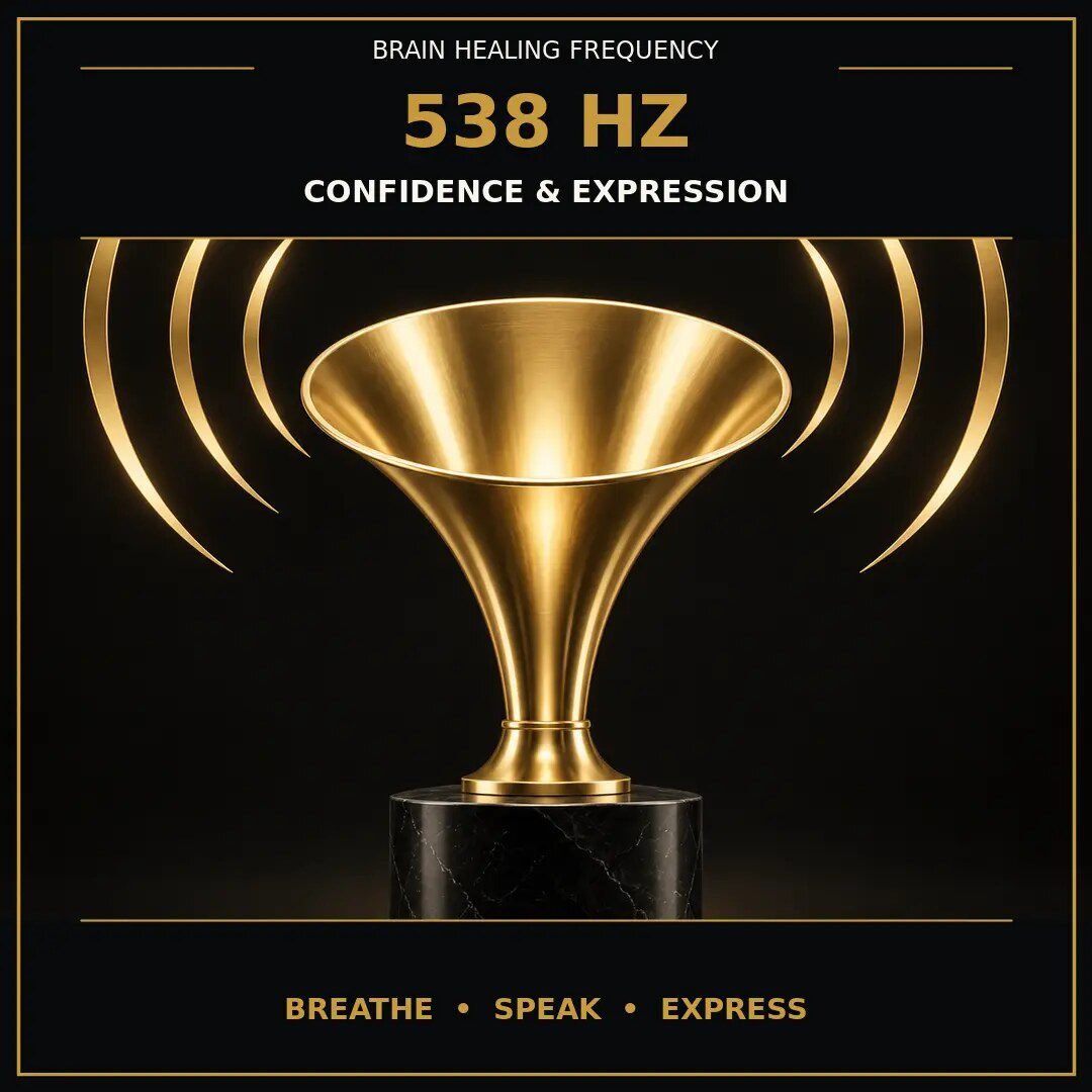 538 Hz frequency benefits for confidence and self expression
