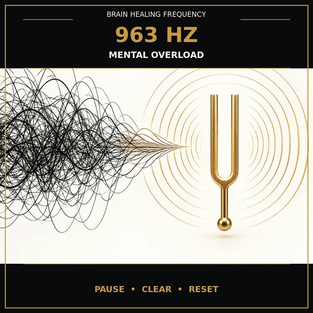 963 Hz frequency benefits for a disconnected and overloaded mind