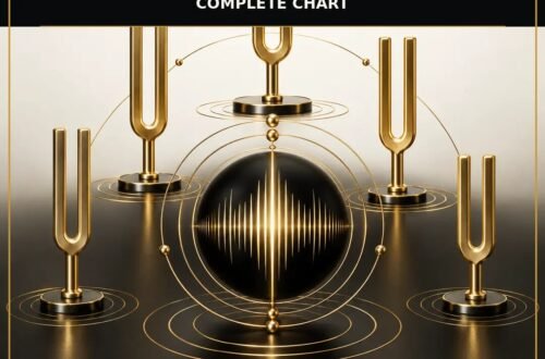 Healing frequencies chart for sleep focus anxiety and meditation